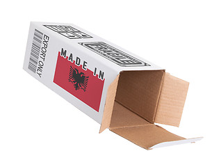 Image showing Concept of export - Product of Albania