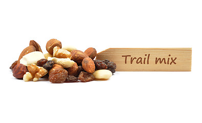 Image showing Trail mix at plate