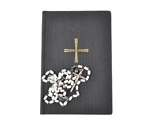 Image showing Prayer book with chaplet