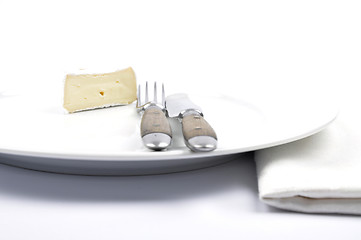 Image showing Soft cheese on plate