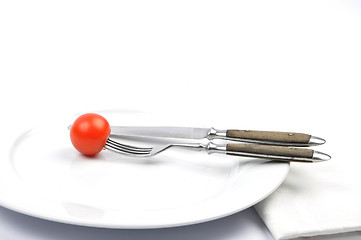 Image showing Tomato on plate