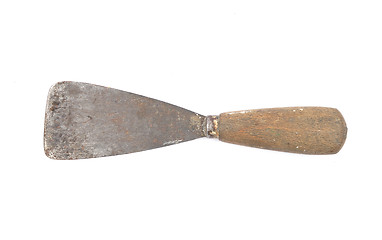 Image showing Putty knife on white