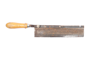 Image showing Hand saw on white