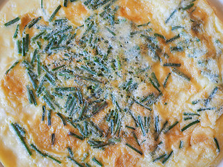 Image showing Omelette with chives