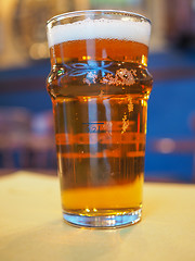 Image showing Pint of British ale beer