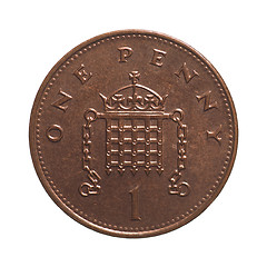 Image showing One penny coin