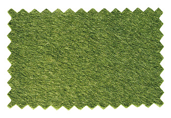 Image showing Green artificial synthetic grass meadow sample