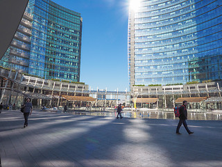 Image showing Skyscrapers in Milan Italy