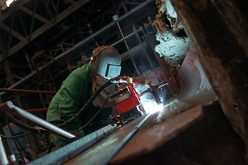 Image showing Electricity distribution hall in metal industry