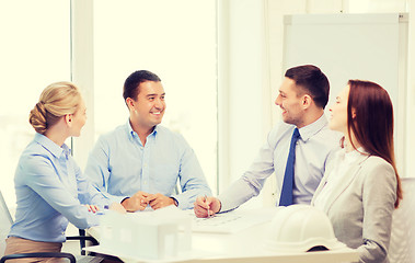 Image showing happy team of architects and designers in office