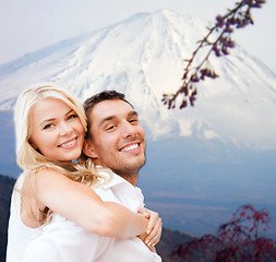 Image showing couple having fun on the beach