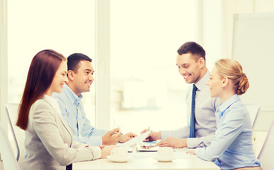 Image showing business team having meeting in office