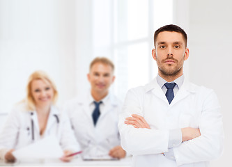 Image showing male doctor in white coat