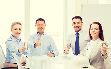 Image showing happy team of architects and designers in office