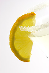 Image showing Margarita with Lemon Slice