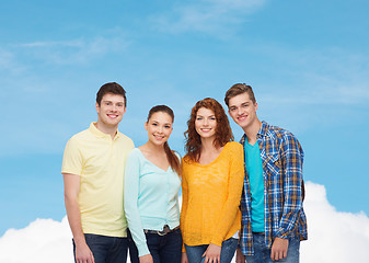 Image showing group of smiling teenagers