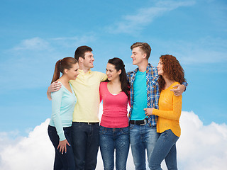 Image showing group of smiling teenagers