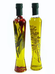 Image showing Olive Oil with Herbs