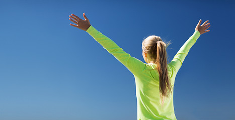 Image showing woman doing sports outdoors