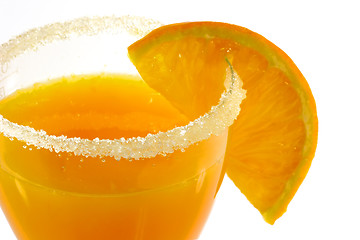 Image showing Orange Juice with Orange Slice