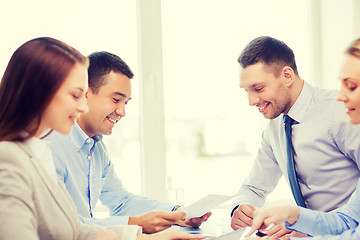 Image showing business team having meeting in office