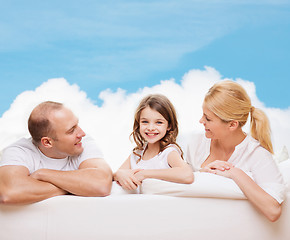 Image showing happy family at home