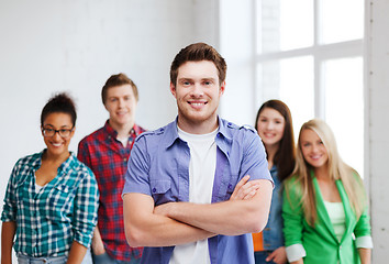 Image showing student boy at school