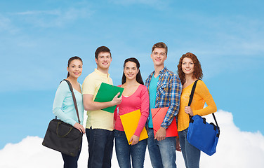 Image showing group of smiling teenagers