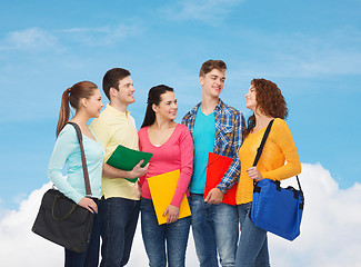 Image showing group of smiling teenagers