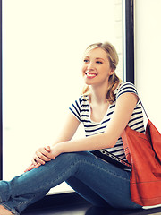 Image showing happy and smiling teenage girl