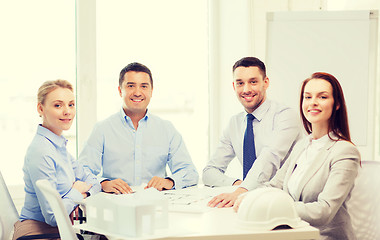 Image showing happy team of architects and designers in office