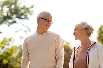 Image showing senior couple in park