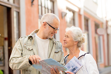 Image showing senior couple on city street