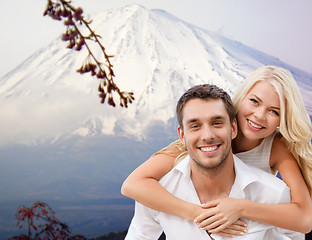 Image showing couple having fun on the beach