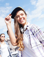 Image showing teenage girl outside