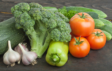 Image showing Still life vegetables