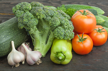 Image showing Still life vegetables