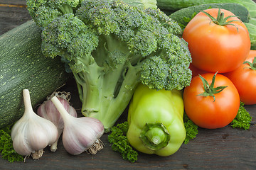 Image showing Still life vegetables