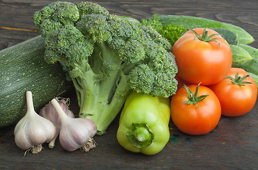 Image showing Still life vegetables