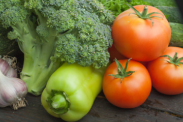 Image showing Still life vegetables