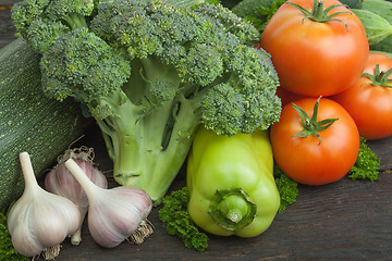 Image showing Still life vegetables