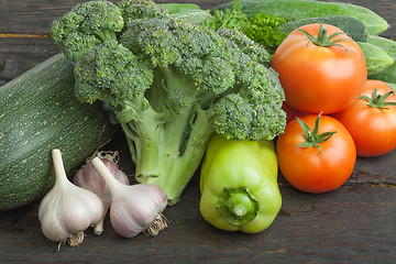 Image showing Still life vegetables