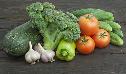 Image showing Still life vegetables