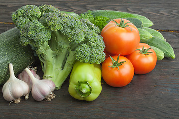 Image showing Still life vegetables