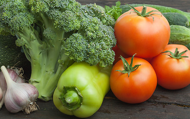 Image showing Still life vegetables