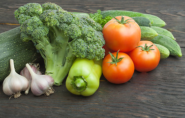 Image showing Still life vegetables