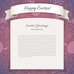 Image showing Happy Easter Poster With Copy Space