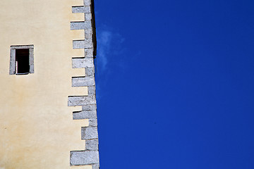 Image showing   lombardy italy  varese abstract   wall of a curch broke 