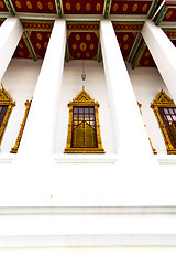 Image showing window   in  gold    temple    thailand incision   the temple 