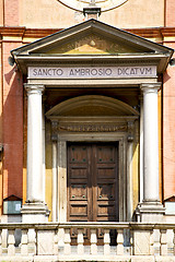 Image showing  church  in  the lonate pozzolo  old   terrace 